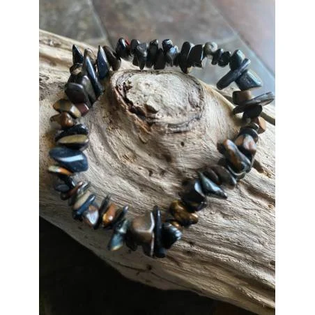 Bracelet Baroque Œil de Faucon - Vision Claire - Bijou lithothérapie bien-être