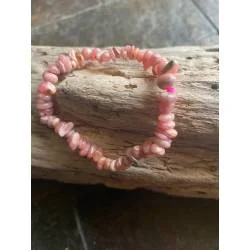 Bracelet Rhodochrosite Argentine - Amour Inconditionnel - Bijou lithothérapie bien-être