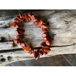Bracelet Baroque Jaspe Rouge - Énergie et Vitalité - Bijou lithothérapie Jaspe
