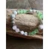 Bracelet Œil de Chat Howlite Quartz - Protection Triple - Bijou lithothérapie Howlite