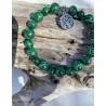 Bracelet Malachite 8-10mm Arbre de Vie - Guérison - Bijou lithothérapie bien-être