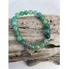 Bracelet Agate Dragon Vert 8mm Arbre de Vie - Bijou lithothérapie Agate