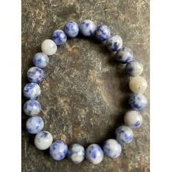 Bracelet Sodalite 8mm - Clarté Mentale et Sommeil - Bijou lithothérapie bien-être