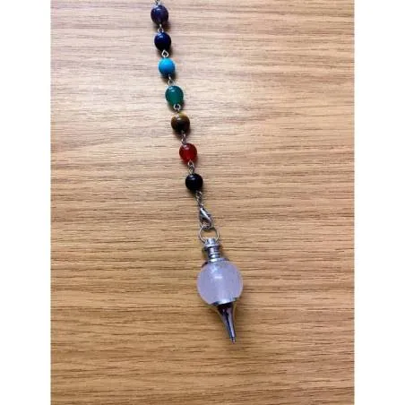 pendule cristal de roche - Laine tricot Perpignan Bouton d'Or