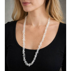 Sautoir Cristal de Roche | Bijou lithotherapie a Perpignan