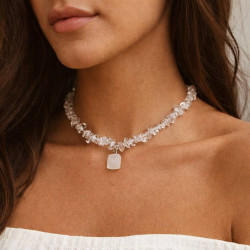 Collier Cristal de Roche | Hélène Riu Perpignan