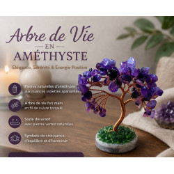 ARBRE DE VIE en pierre améthyste