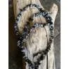 Collier Sautoir Obsidienne Neige - Protection Énergétique - Bijou lithothérapie Obsidienne