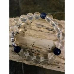 Bracelet Cristal Roche Lapis Lazuli 10mm - Spiritualité - Bijou lithothérapie Cristal