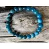 Bracelet Apatite Bleue 8mm - Concentration et Créativité - Bijou lithothérapie bien-être