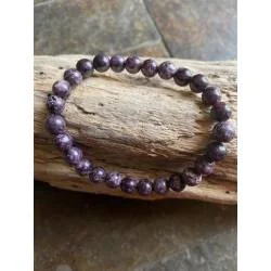 Bracelet Charoïte Sibérie 8mm - Transformation Spirituelle - Bijou lithothérapie bien-être