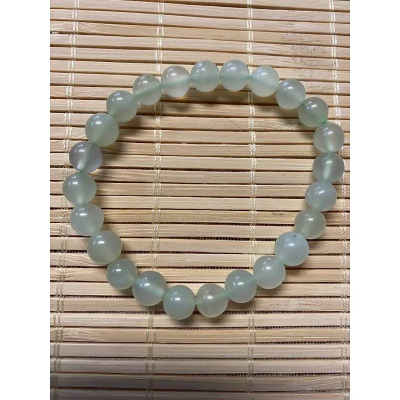 Bracelet Jade Chine 8mm Chance Prospérité - Bijou lithothérapie bien-être
