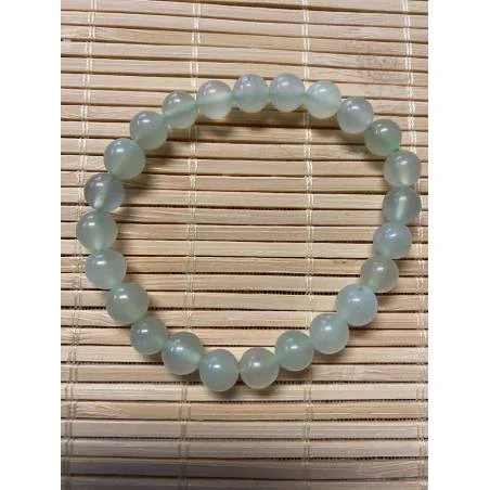 Bracelet Jade Chine 8mm Chance Prospérité - Bijou lithothérapie bien-être