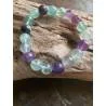 Bracelet Fluorite Multicolore 10mm Concentration - Bijou lithothérapie bien-être