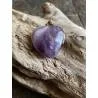 Pendentif Cœur Améthyste Amour Spirituel - Bijou lithothérapie Améthyste