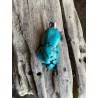 Pendentif Turquoise Sagesse Communication - Bijou lithothérapie Turquoise