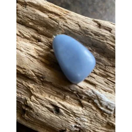 Pendentif Angélite - Pierre Communication Spirituelle - Bijou lithothérapie bien-être