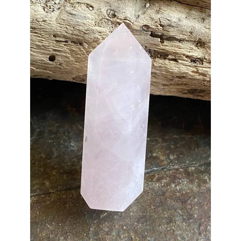 Obélisque Quartz Rose - Pierre Amour et Harmonie - Bijou lithothérapie Quartz