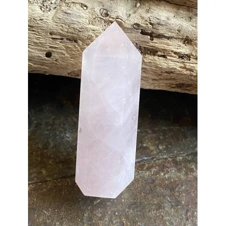 Obélisque Quartz Rose - Pierre Amour et Harmonie - Bijou lithothérapie Quartz