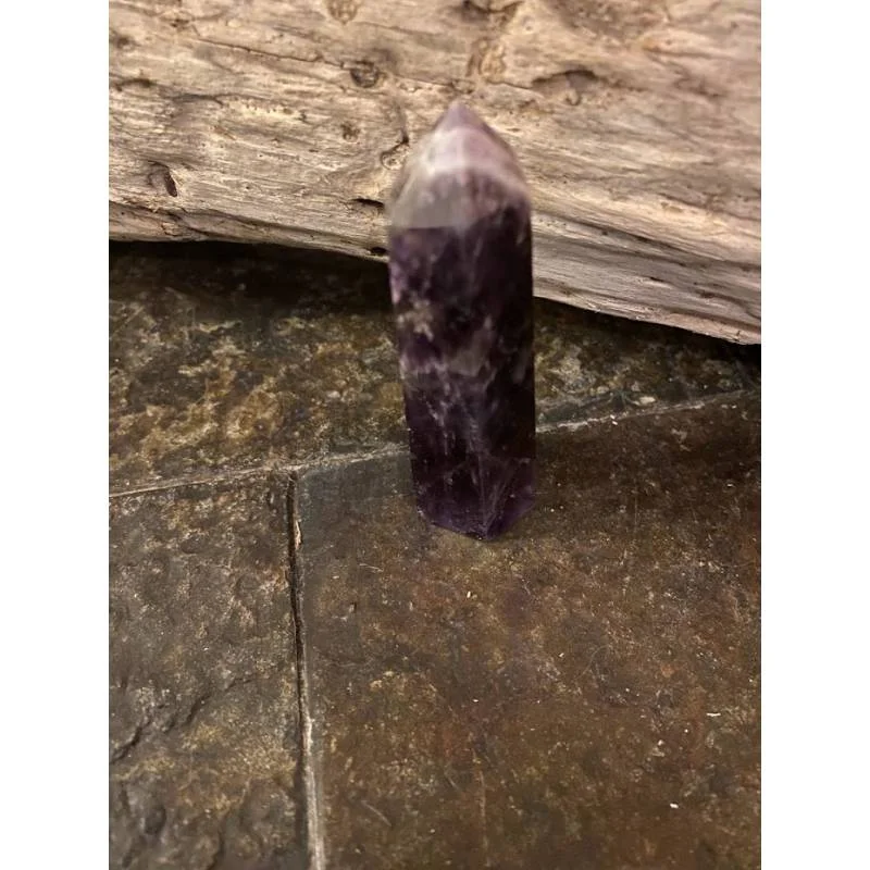 Obélisque Améthyste - Pierre Spiritualité et Méditation - Bijou lithothérapie Améthyste