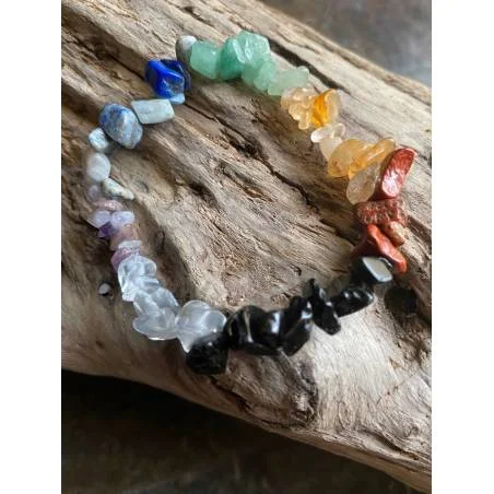 Bracelet Chakras 7 Pierres - Équilibre Énergétique - Bijou lithothérapie bien-être