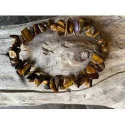 Bracelet Baroque Œil de Taureau - Protection Renforcée - Bijou lithothérapie bien-être